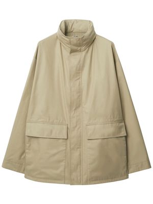Burberry EKD-embroidered cotton jacket - Neutrals