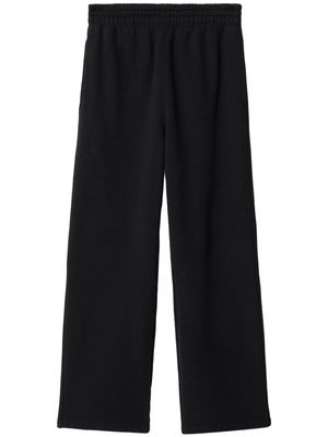Burberry EKD embroidered straight-leg trousers - Black