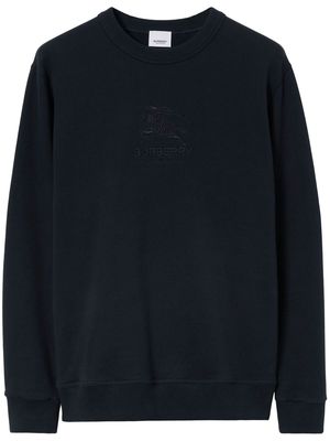 Burberry EKD-embroidery cotton sweatshirt - Blue