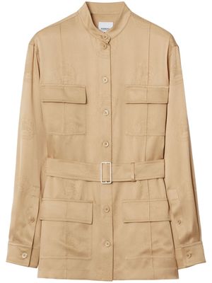 Burberry EKD-jacquard shirt jacket - Neutrals