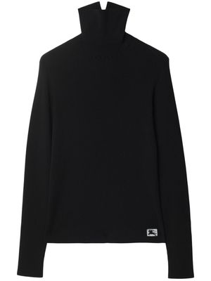 Burberry EKD-jacquard wool-blend jumper - Black