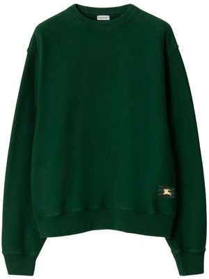 Burberry EKD logo-patch cotton sweatshirt - Green