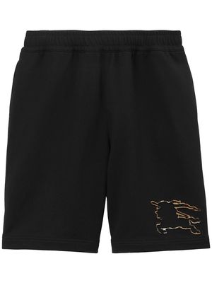 Burberry EKD-motif cotton shorts - Black