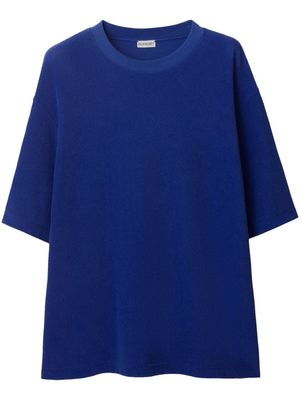 Burberry EKD-motif towelling T-shirt - Blue