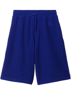 Burberry EKD silk-cotton blend shorts - Blue