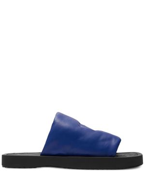 Burberry EKD Slab leather slides - Blue