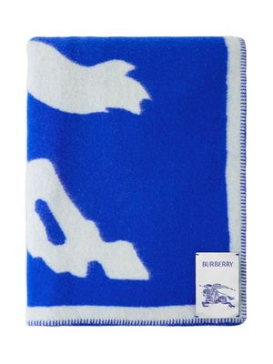 Burberry EKD wool blanket - Blue