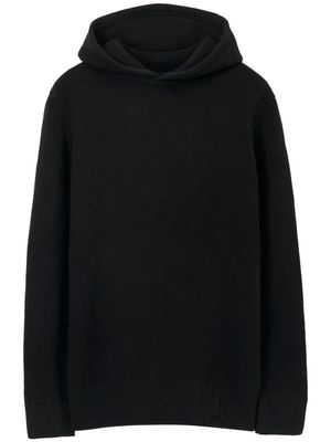 Burberry EKD wool-cashmere hoodie - Black