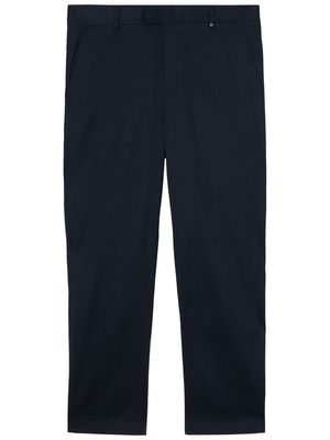 Burberry embroidered monogram straght-leg trousers - Blue