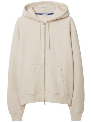 Burberry Equestrian Knight-appliqué hoodie - Neutrals