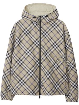 Burberry Equestrian Knight Burberry Check hooded - Neutrals