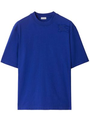 Burberry Equestrian Knight cotton T-shirt - Blue