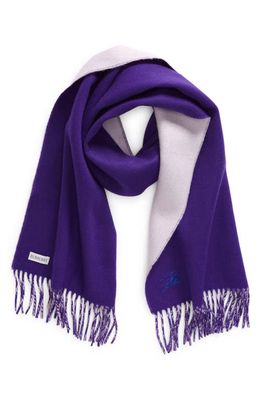 burberry Equestrian Knight Design Cashmere Scarf in Haze /Royal