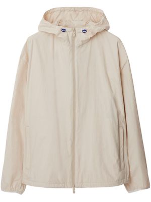 Burberry Equestrian Knight-motif hooded jacket - Neutrals