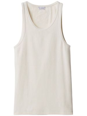 Burberry Equestrian Knight ribbed vest top - Neutrals