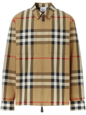 Burberry exaggerated-check jacket - Neutrals