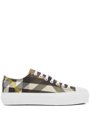 Burberry Exaggerated Check-print sneakers - Black
