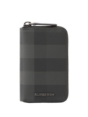 Burberry Exaggerated-check print wallet - Green