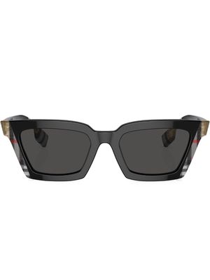 Burberry Eyewear Briar check-print sunglasses - Black