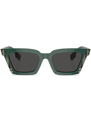 Burberry Eyewear Briar check-print sunglasses - Green