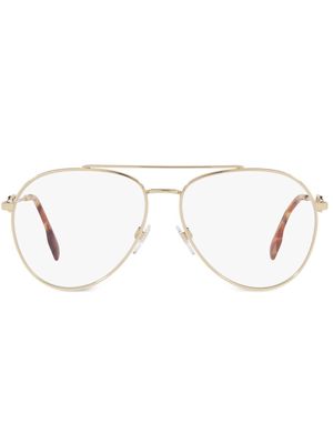 Burberry Eyewear Carmen pilot-frame glasses - Gold