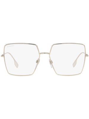 Burberry Eyewear Daphne check-detail opticals - Gold