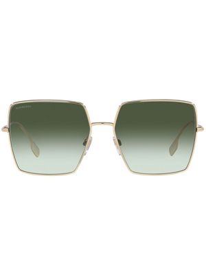 Burberry Eyewear Daphne square-frame sunglasses - Gold