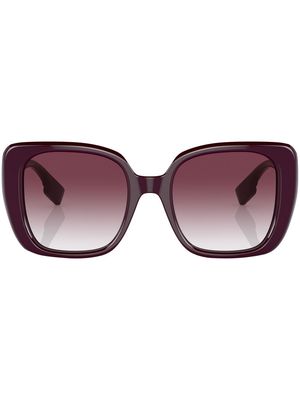 Burberry Eyewear Helena logo-plaque sunglasses - Red