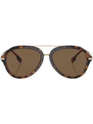 Burberry Eyewear Jude pilot-frame sunglasses - Brown