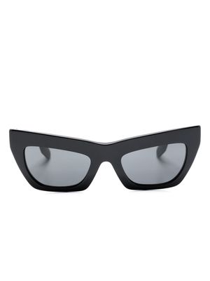 Burberry Eyewear logo plaque cat-eye tinted sunglasses - Black