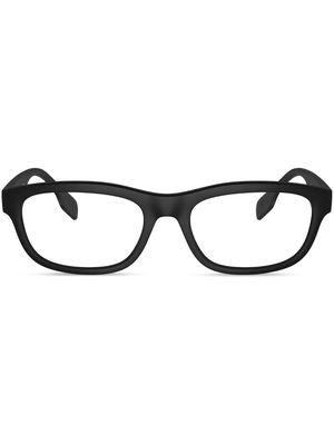 Burberry Eyewear logo-print rectangle-frame glasses - Black