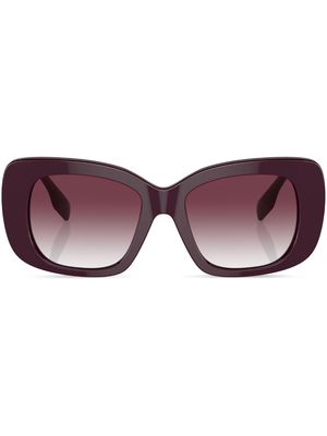 Burberry Eyewear logo-print square-frame sunglasses - Purple