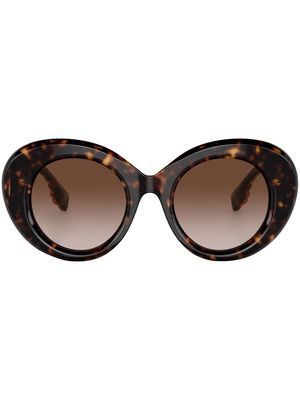 Burberry Eyewear Margot tortoiseshell-frame sunglasses - Brown