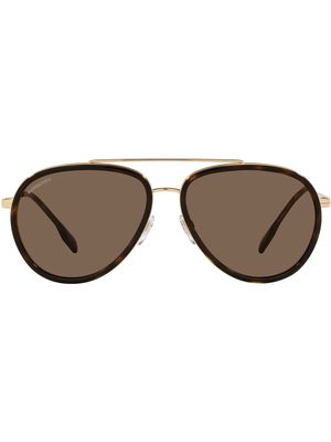 Burberry Eyewear Oliver pilot sunglasses - Brown