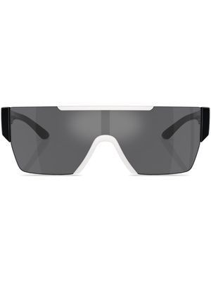Burberry Eyewear oversize-frame logo-print sunglasses - Black