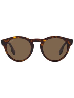 Burberry Eyewear Reid tortoiseshell round-frame sunglasses - Brown