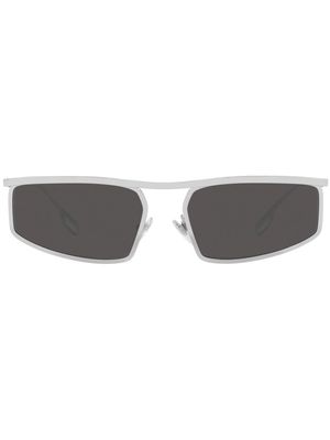 Burberry Eyewear Ruby rectangle-frame sunglasses - Silver