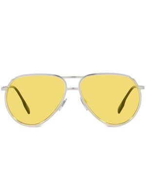 Burberry Eyewear Scott pilot-frame sunglasses - Silver
