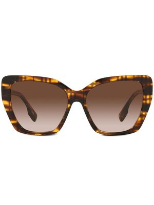Burberry Eyewear Tasmin tortoiseshell-check sunglasses - Brown