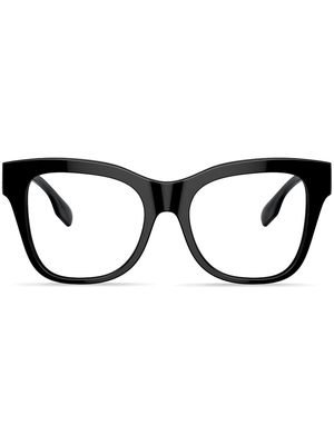 Burberry Eyewear TB-motif square-frame glasses - Black