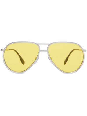 Burberry Eyewear tinted pilot-frame sunglasses - Yellow