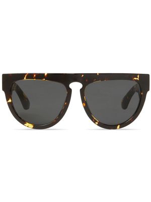 Burberry Eyewear tortoiseshell-effect round-frame sunglasses - Black