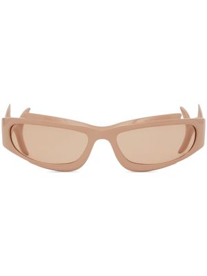 Burberry Eyewear Turner shark rectangular-frame sunglasses - Neutrals