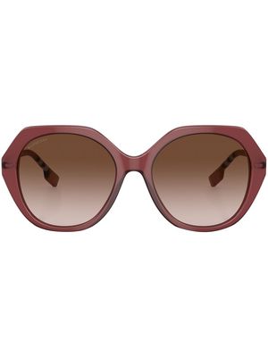 Burberry Eyewear Vanessa geometric-frame sunglasses - Red
