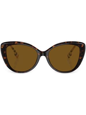 Burberry Eyewear Vintage-check cat-eye sunglasses - Brown
