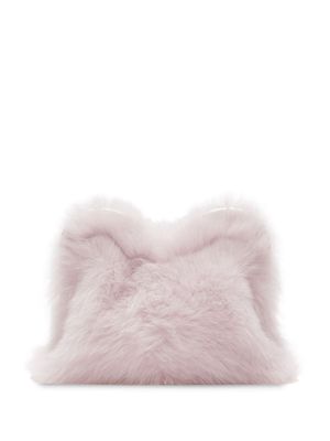 Burberry faux-fur clutch bag - Pink