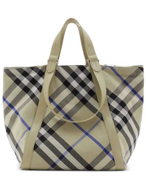 Burberry Festival checked tote bag - Green