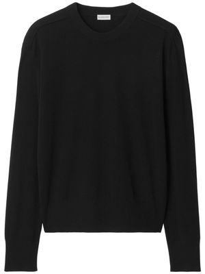 Burberry fine-knit wool jumper - Black