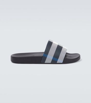 Burberry Furley checked slides