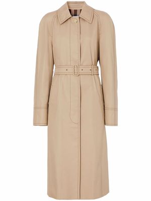 Burberry gabardine car coat - Brown